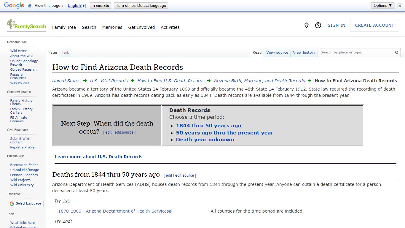 How to Find Arizona Death Records • FamilySearch